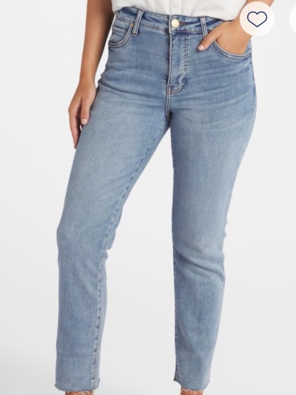 Kut from the Kloth Reese Fab Ab Ankle Straight Leg Stretch Denim Jeans Size 8 29